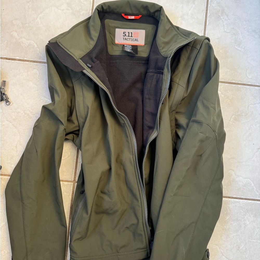 5.11 Tactical Olive soft shell zip up jacket